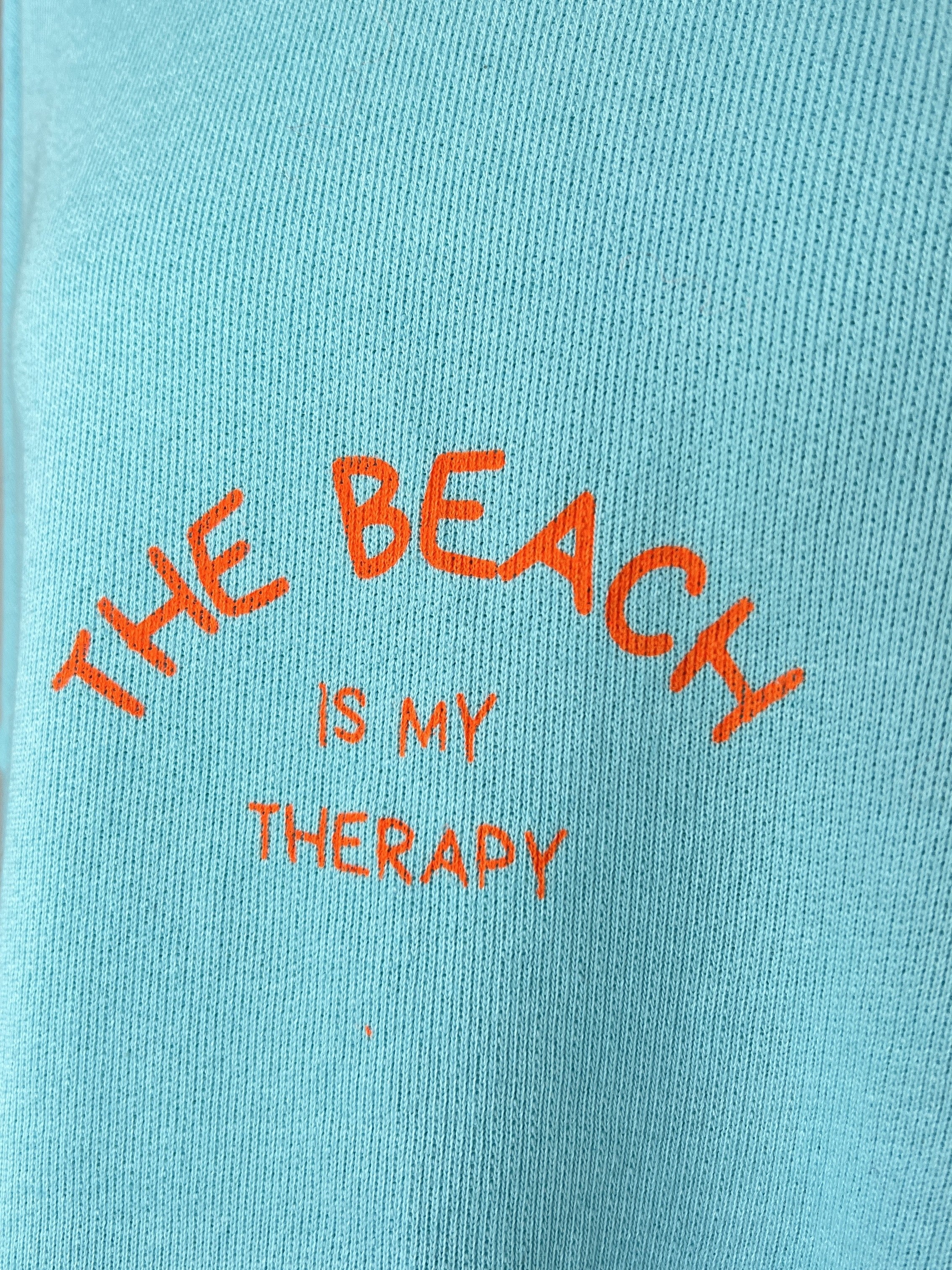 Sweater The Beach | türkis, 100% Baumwolle