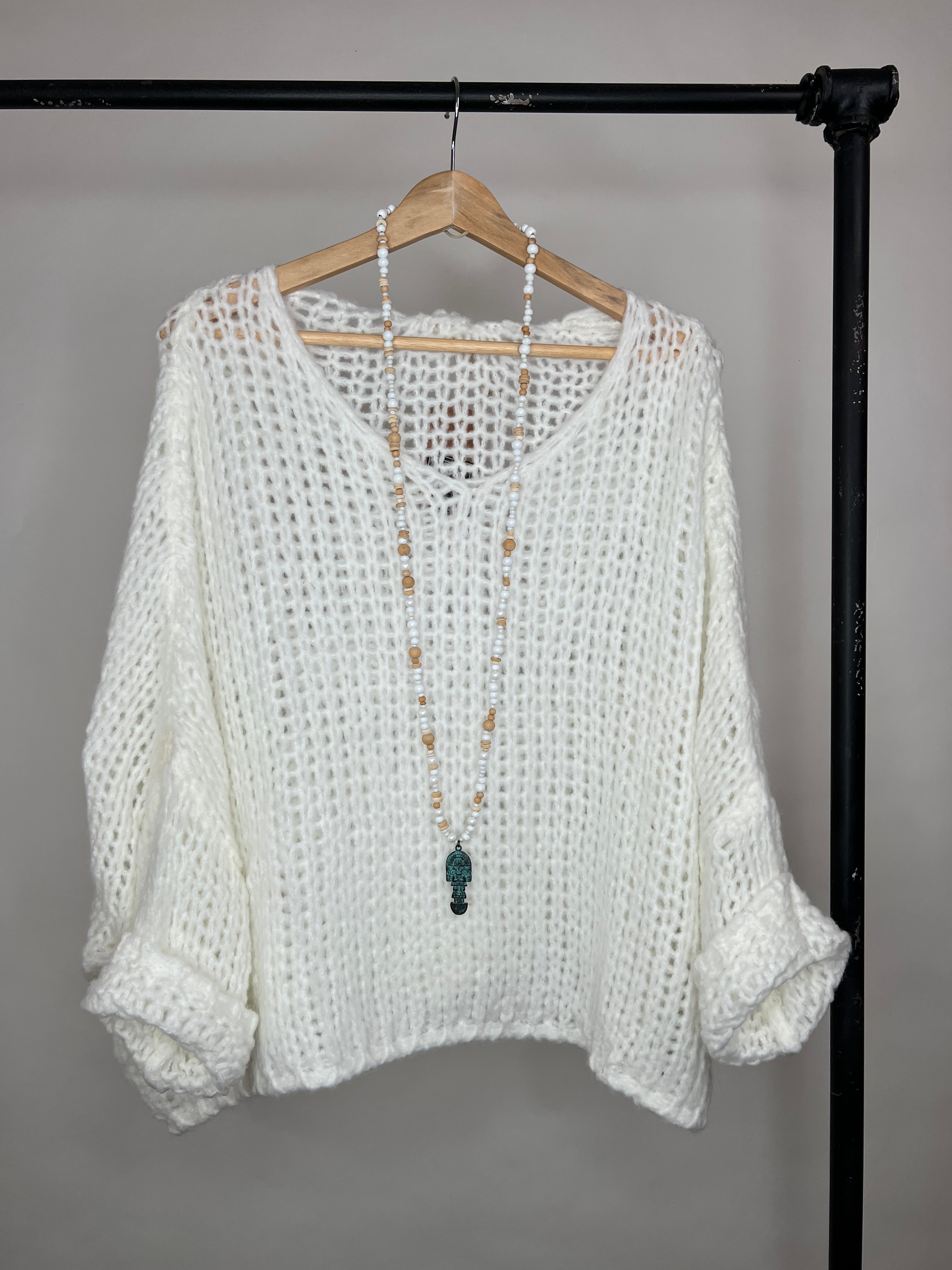 Grobstrickpullover Josie Offwhite