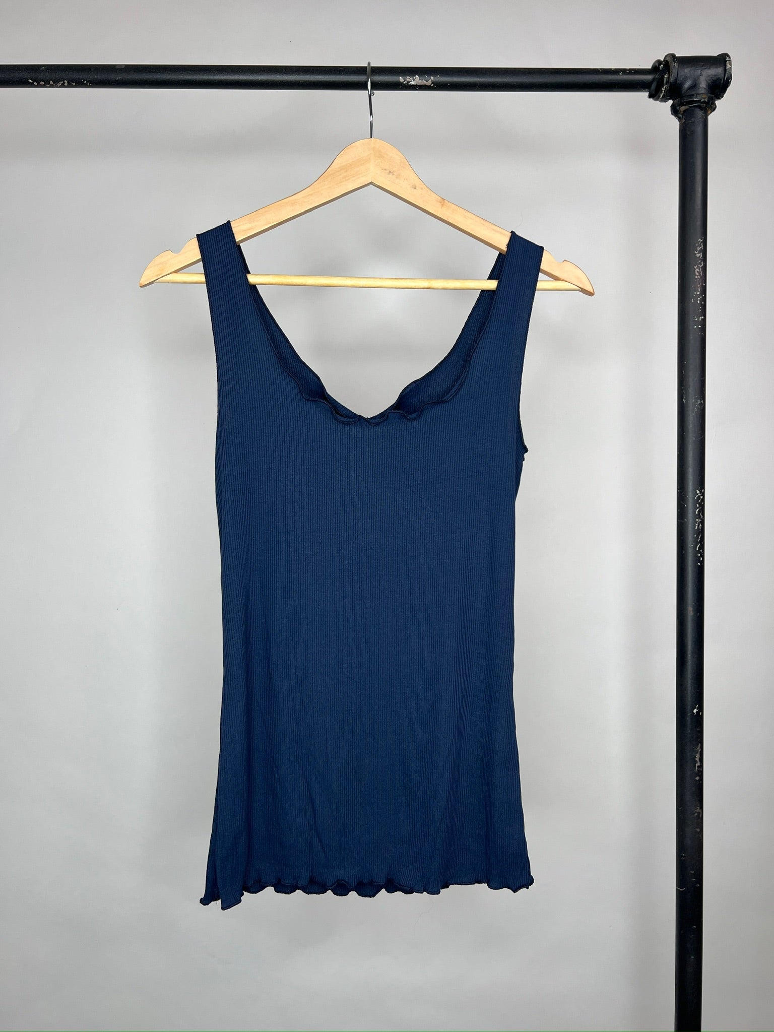 Basic Ripp Top dunkelblau