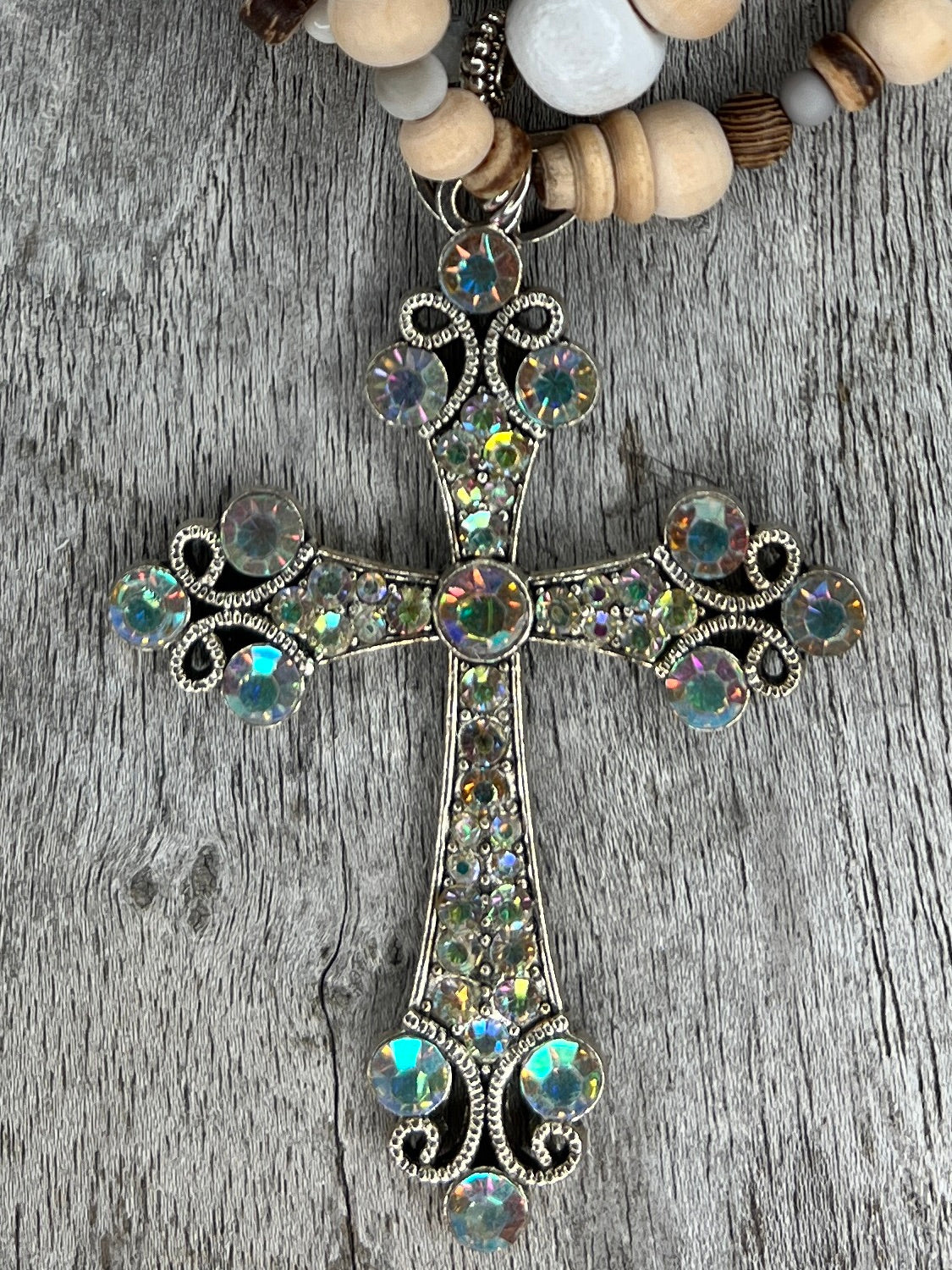 HIPPIEKETTE FELANITX | Holzperlen natur, braun