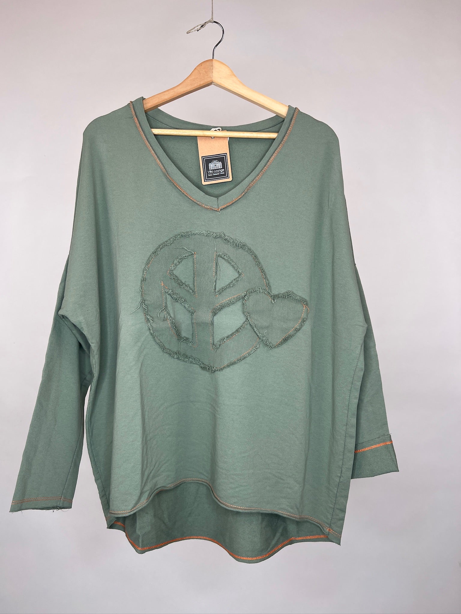 Sweatshirt Peace khaki