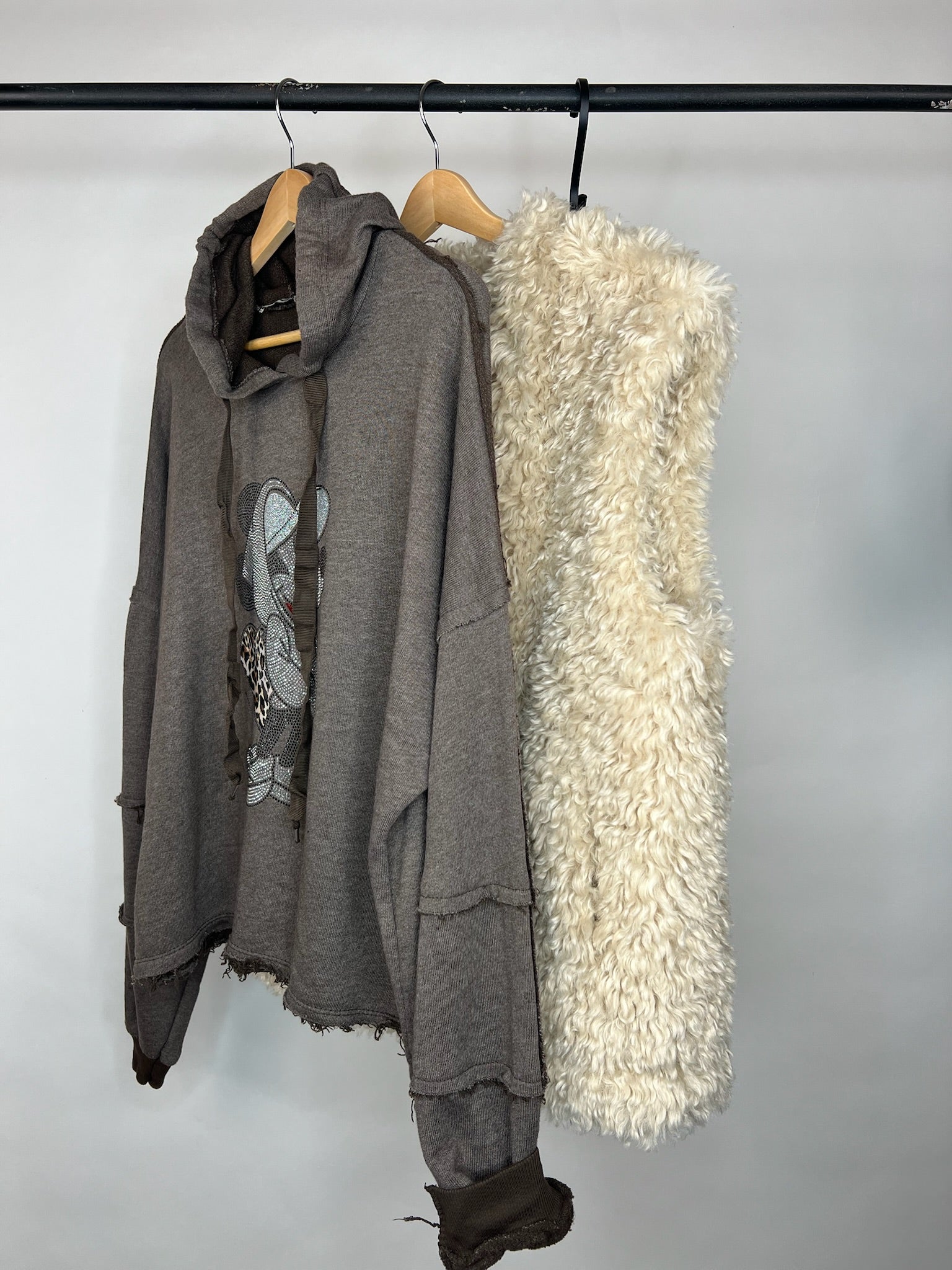 Micky Maus Glitzer braun