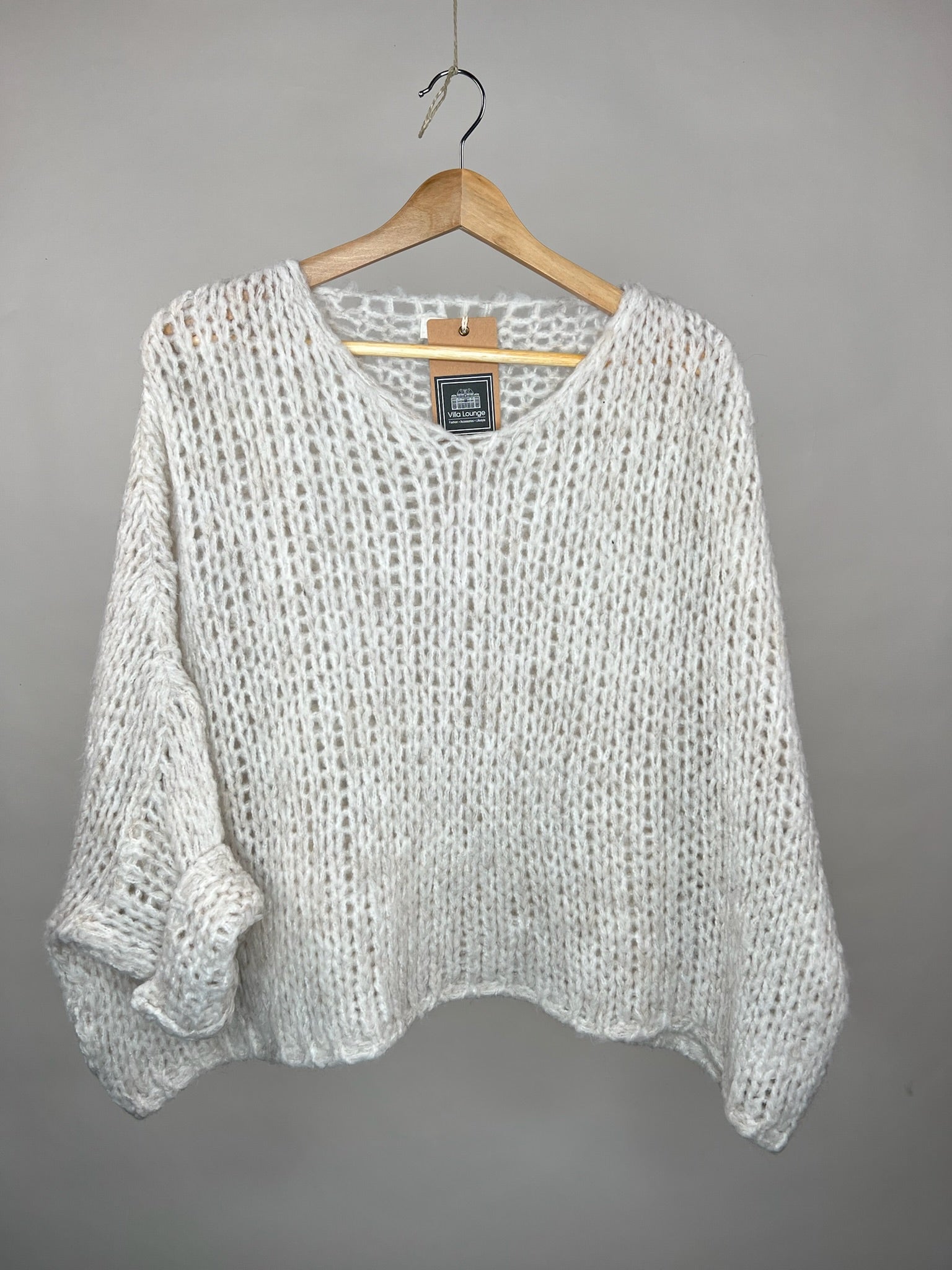Grobstrickpullover Josie beige