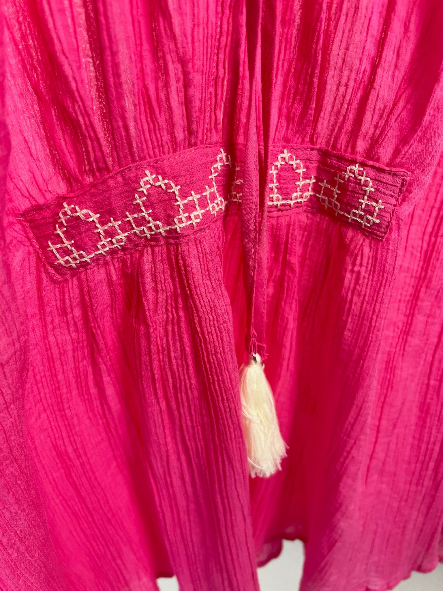 Hippie Bluse Quasten