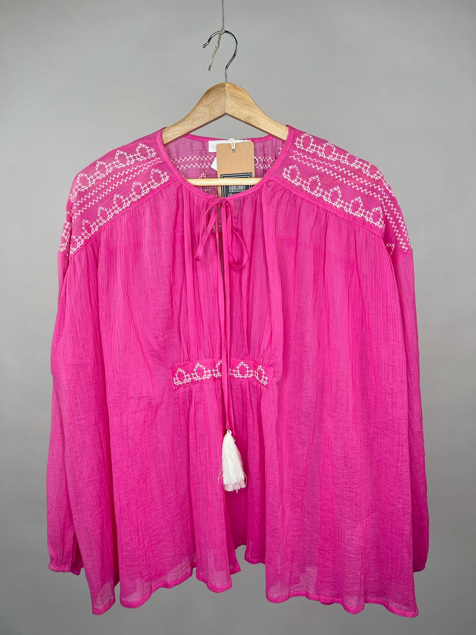 Hippie Bluse Quasten