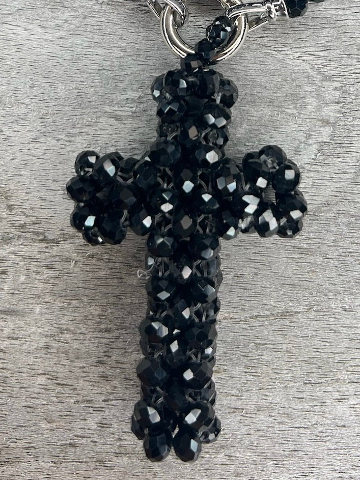 Hippiekette La Malagueta | Glasperlen, schwarz