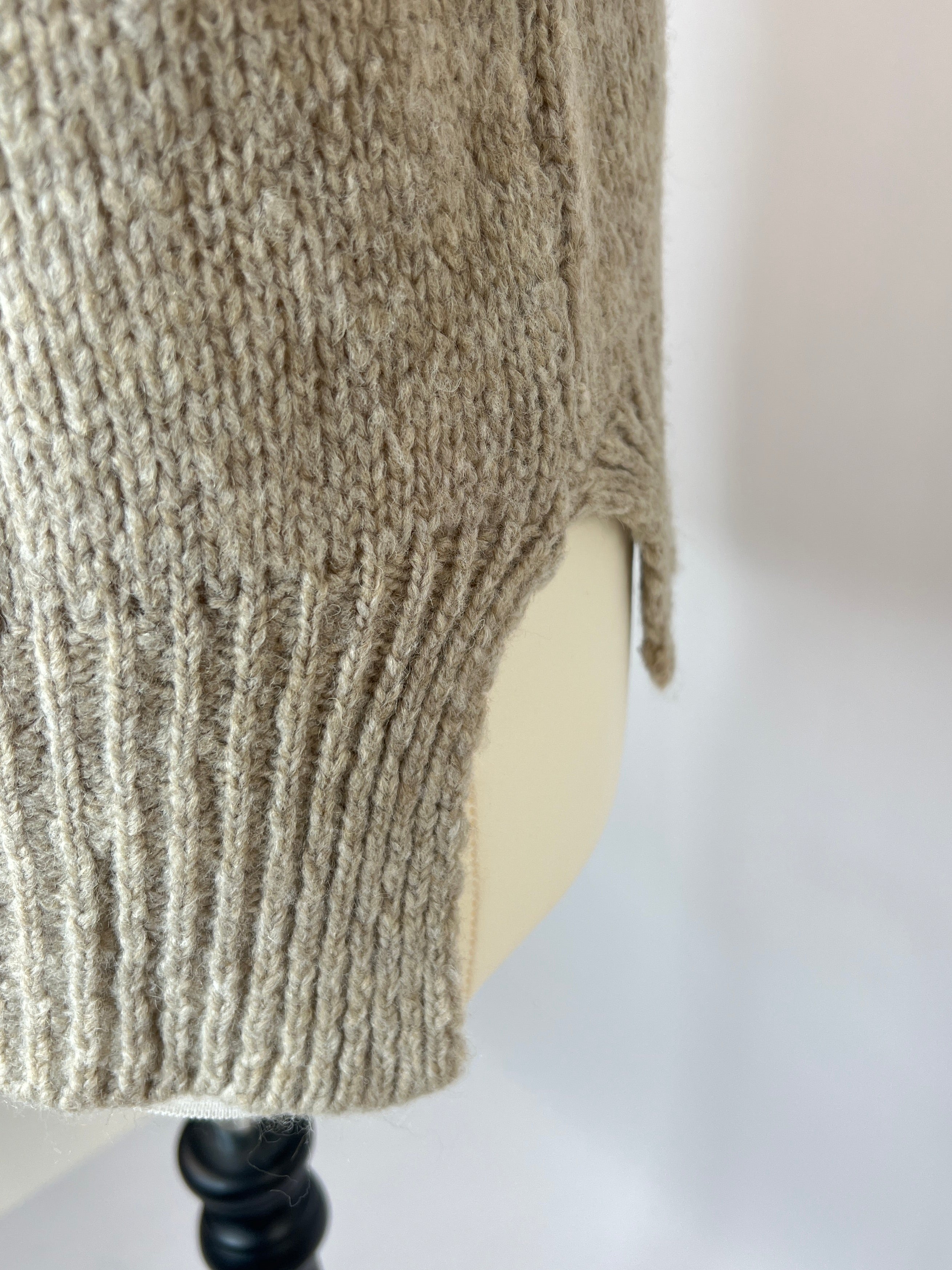 Pullunder | ecru, Wollmischung