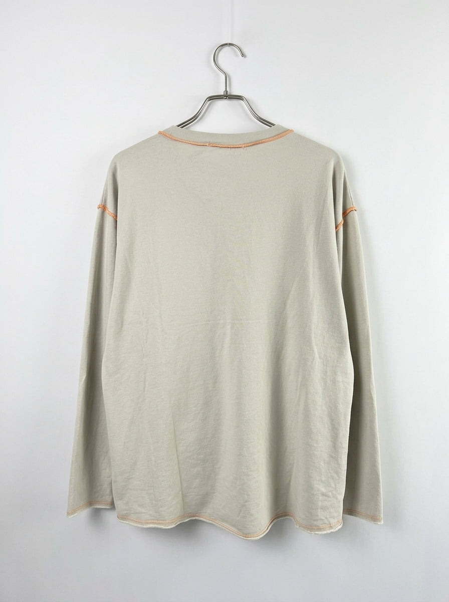 Sweatshirt Blume | beige, 100% Baumwolle