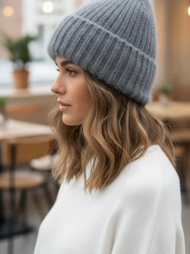 Mütze grau