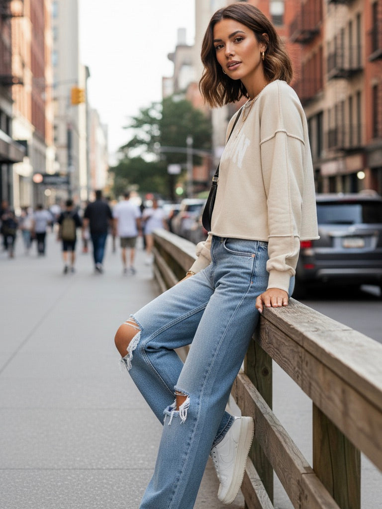 Sweater Boston off-white