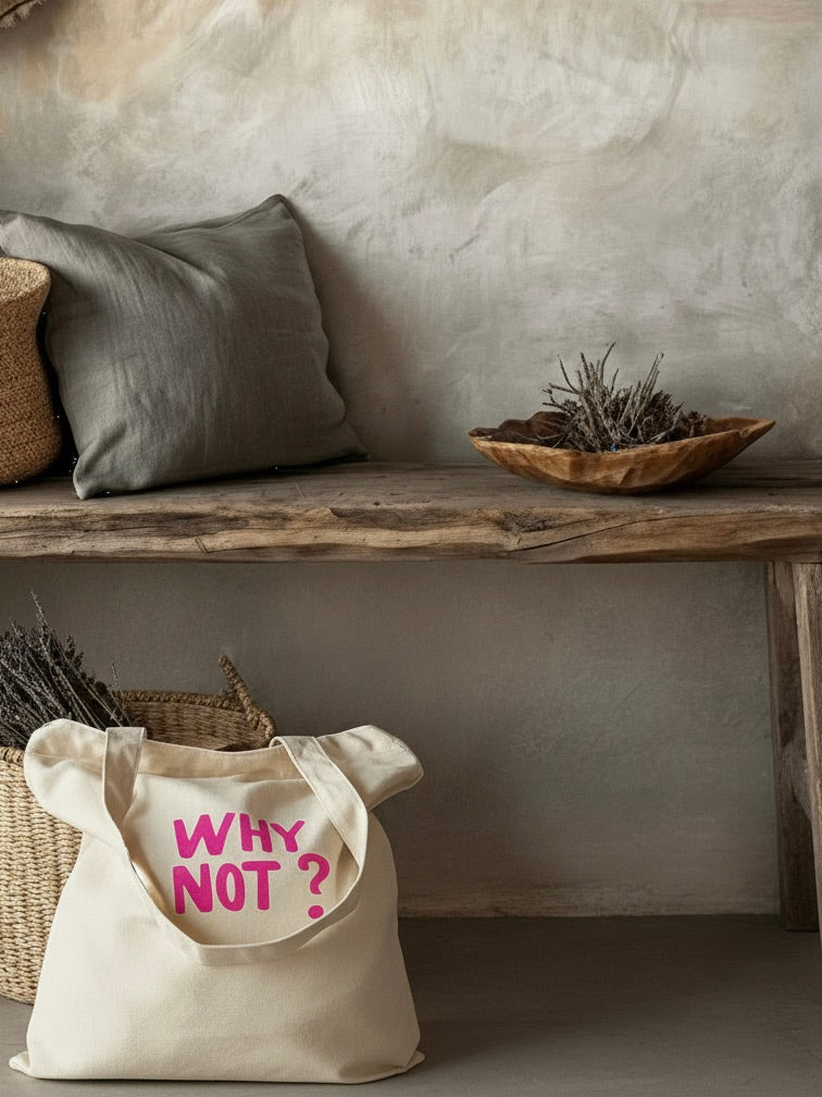 Shopping bag | creme, pink, 100% Baumwolle