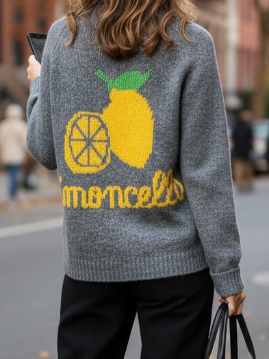 Srickpullover Pineapple | dunkelgrau