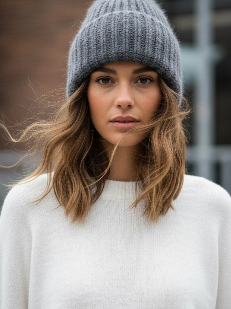 Mütze grau