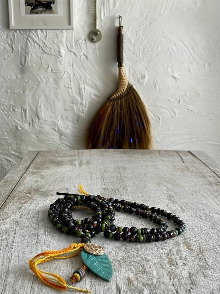 Hippiekette Cala Mesquida | Holzperlen schwarz