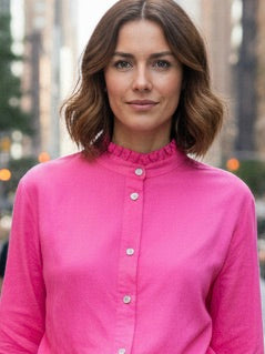 Bluse mit Rüschenkragen