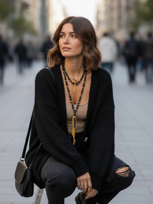 Strickjacke Eva Love schwarz