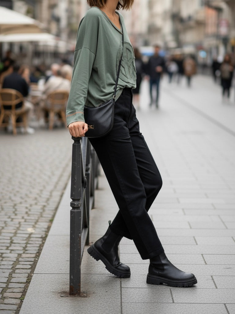 Sweatshirt Peace khaki