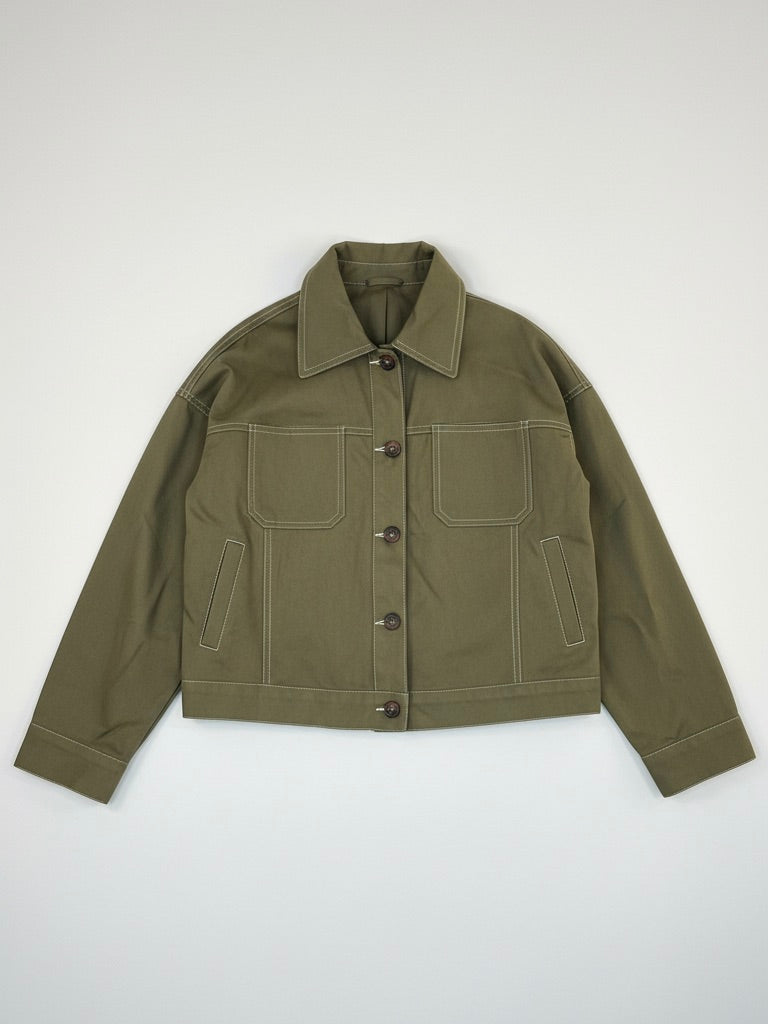 Übergangsjacke | khaki, 100% Baumwolle