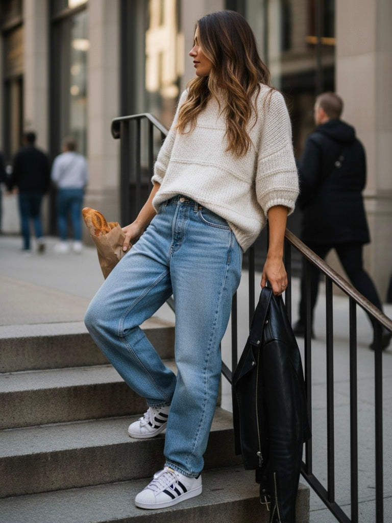 Kurzarmstrickpullover Luise