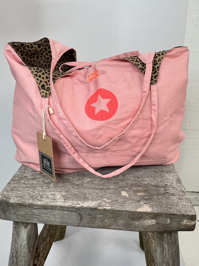 Wendetasche Leo | 100% Baumwolle, Stern Print