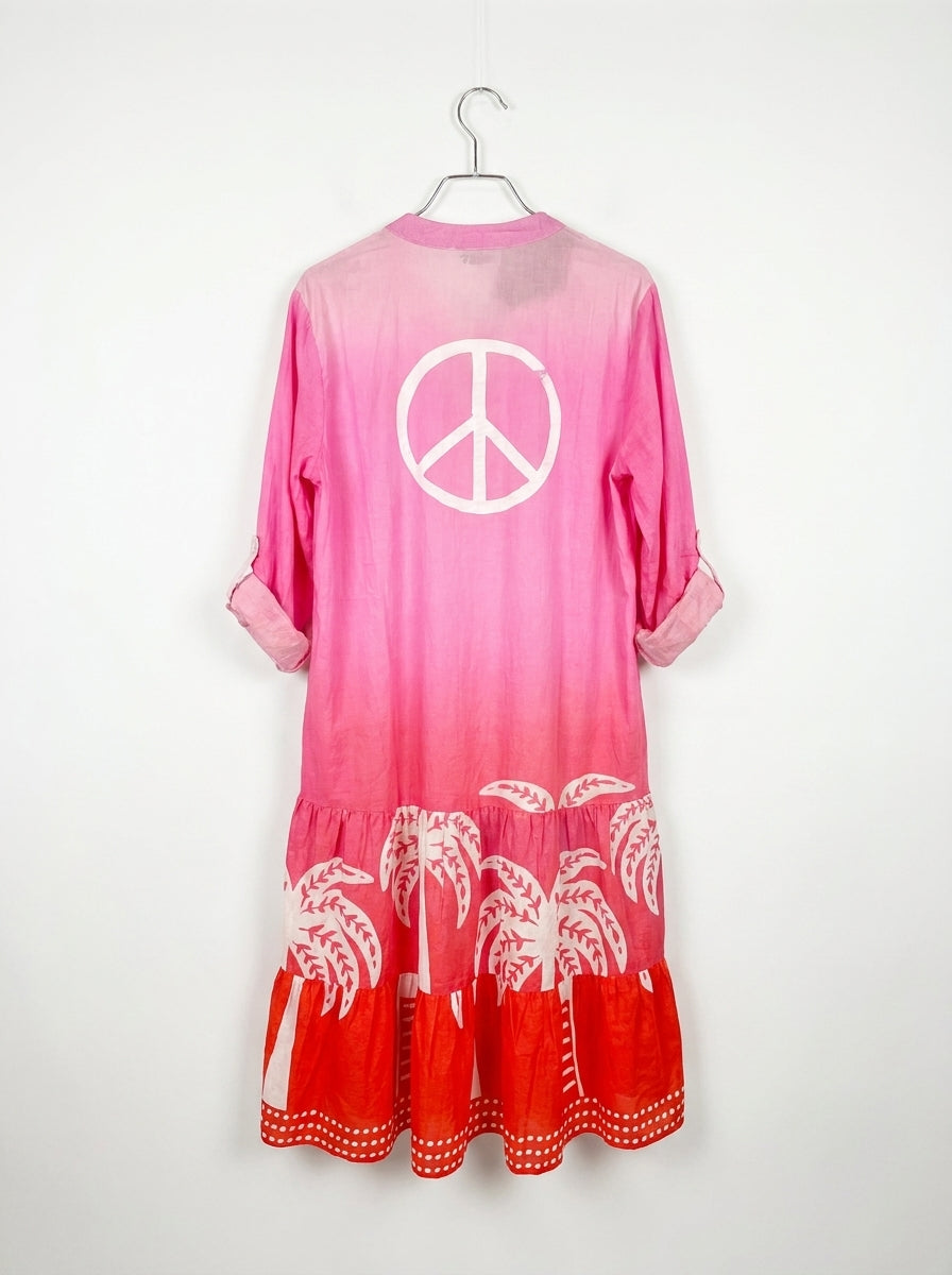 Sommerkleid pink-rosa | 100% Baumwolle