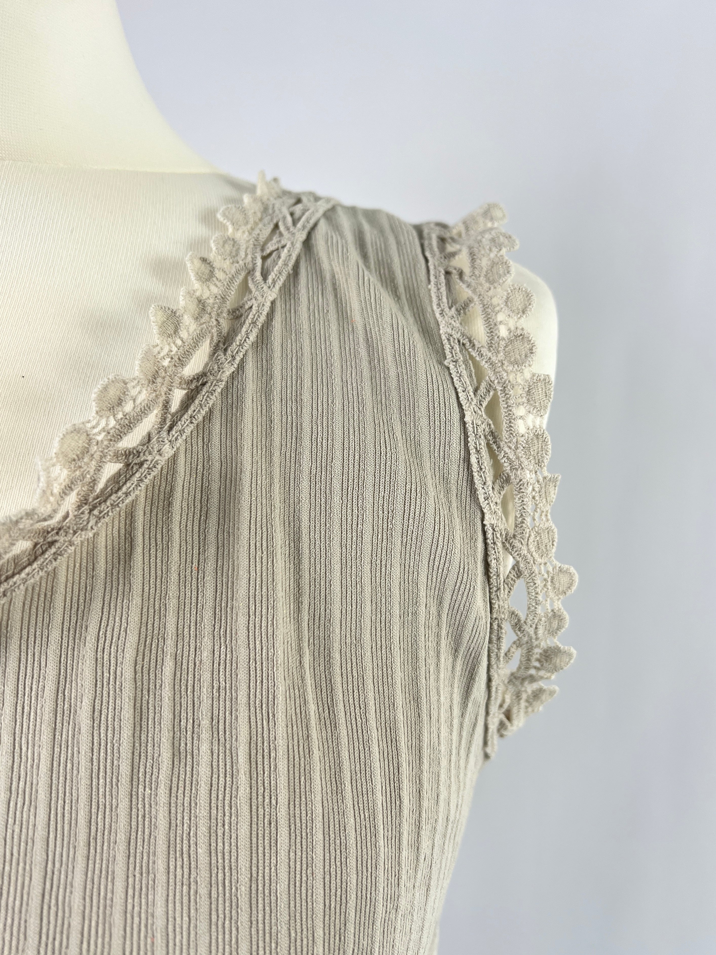 Figurbetontes Shirt | beige, 100% Baumwolle