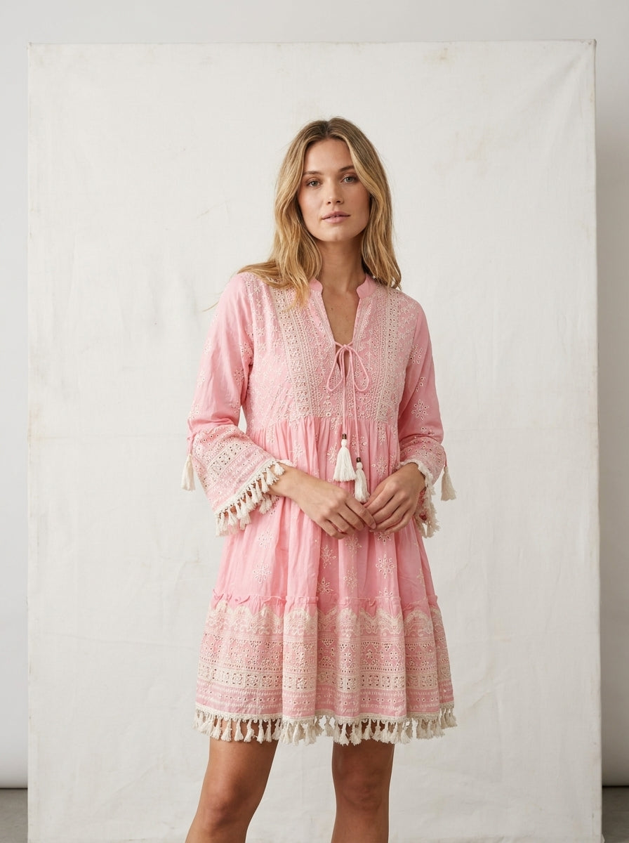 Rosa Traumkleid | 100% Baumwolle