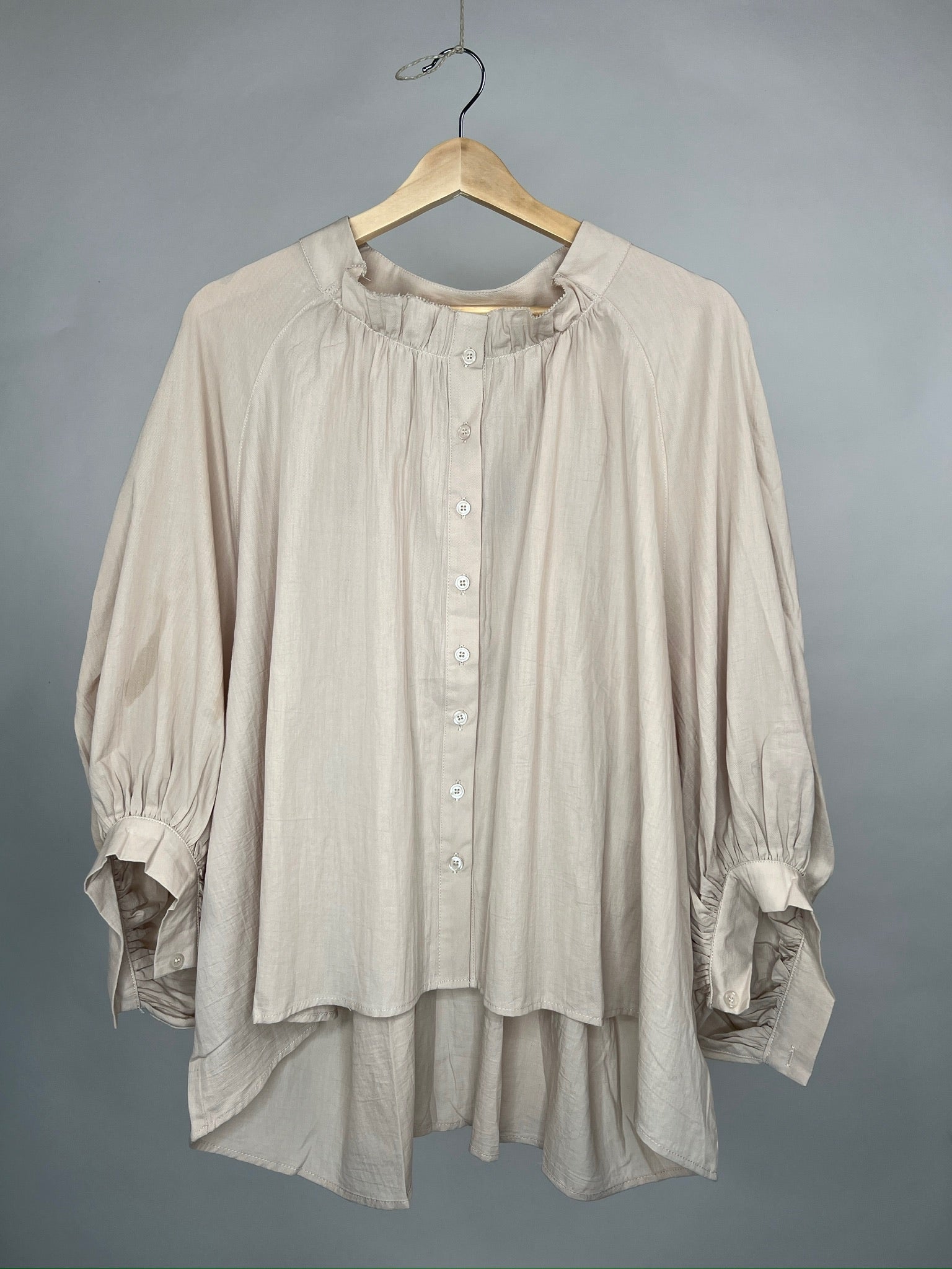 Oversized Bluse mit Knopfleiste