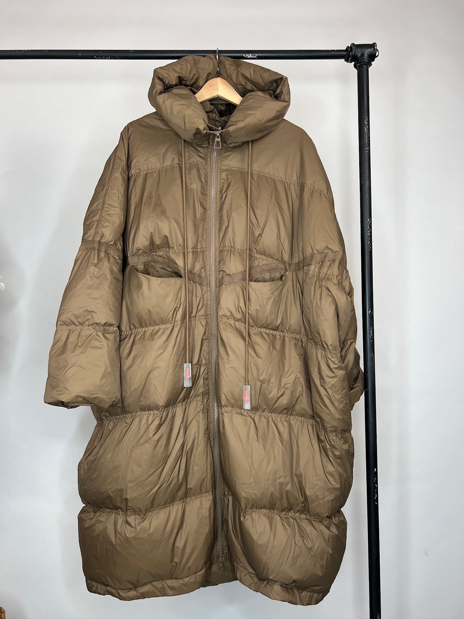 Oversized Mantel braun