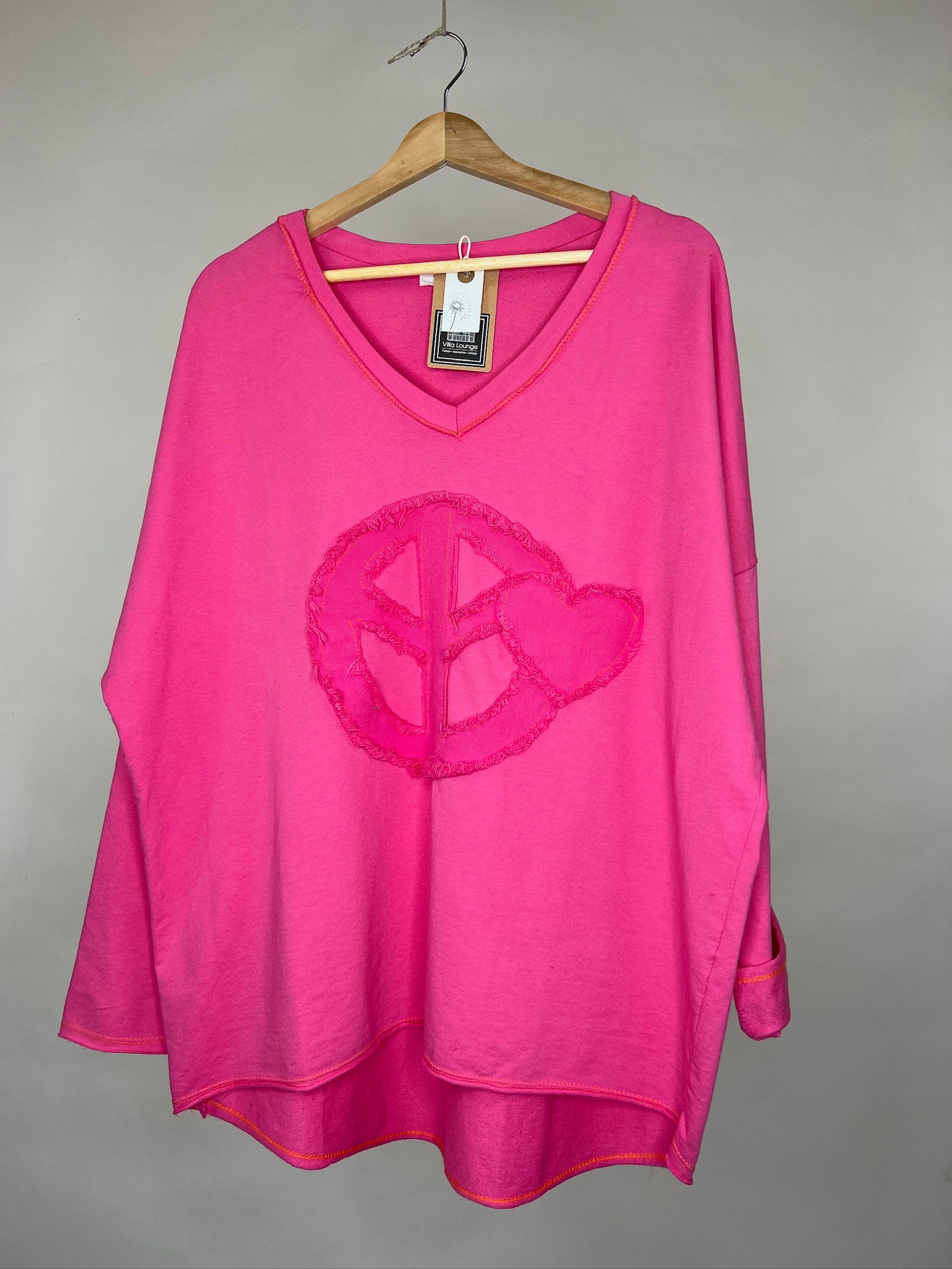 Sweatshirt Peace pink