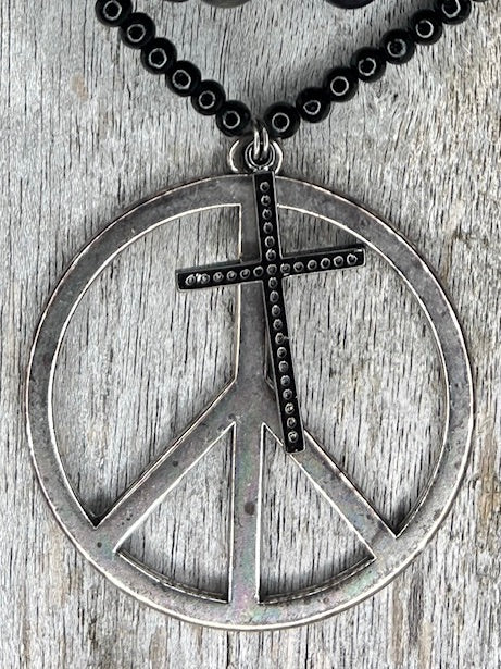 Hippiekette Cala Torta | Holzperlen schwarz