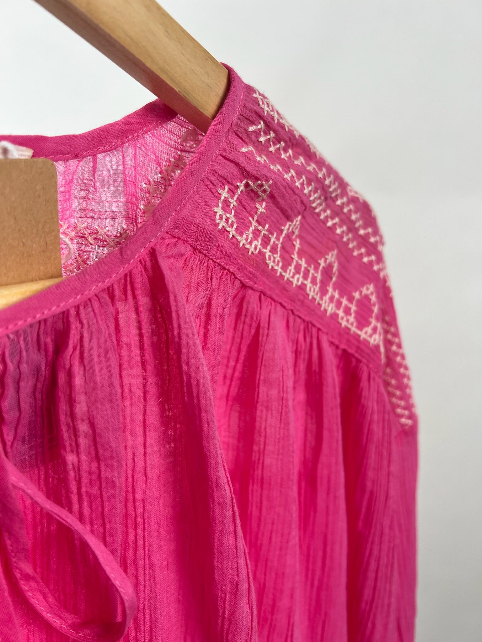 Hippie Bluse Quasten