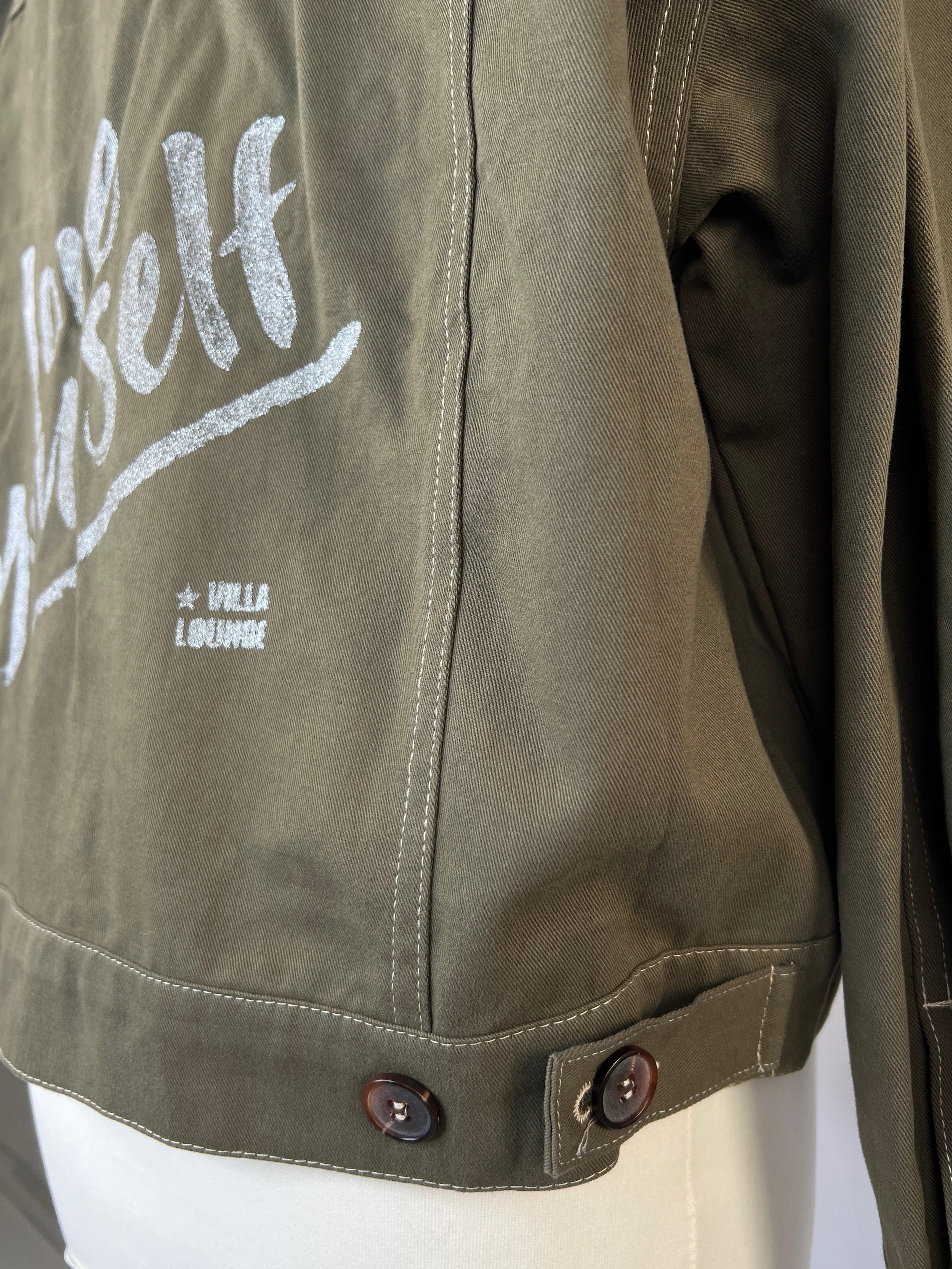 Übergangsjacke | khaki, 100% Baumwolle