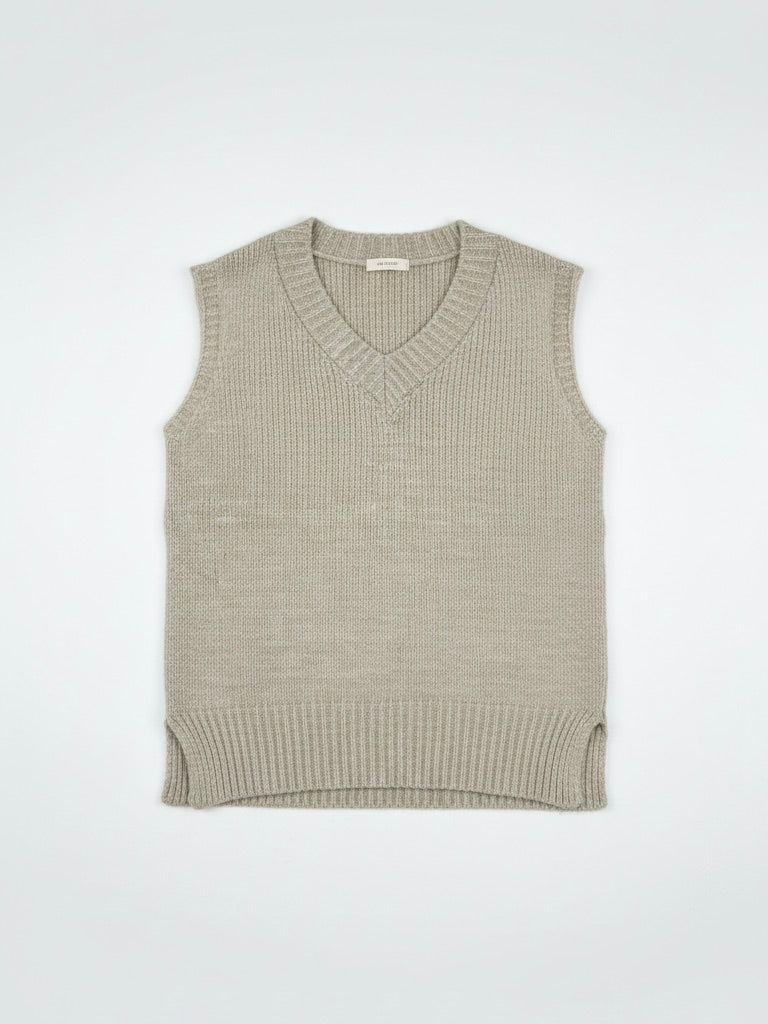 Pullunder | ecru, Wollmischung