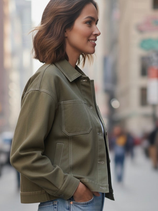 Jacke khaki love