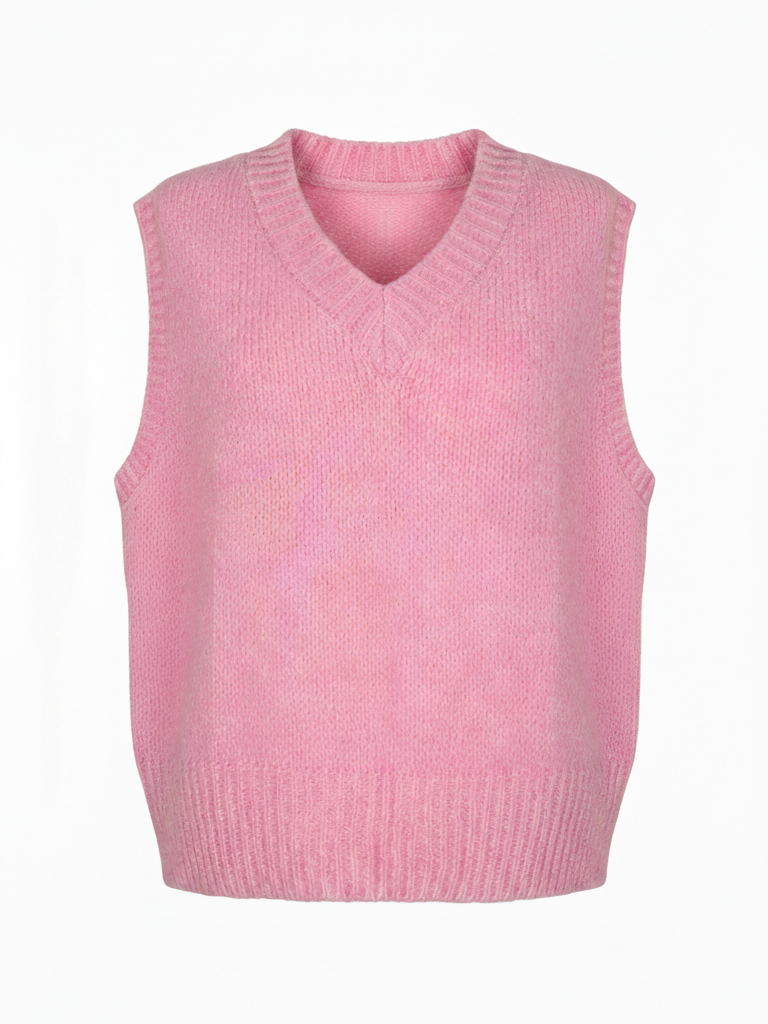 Pullunder | rosa, Wollmischung