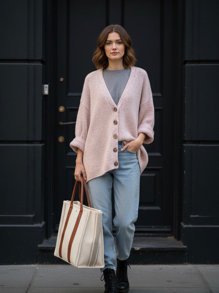 Strickjacke Eva Love rosa