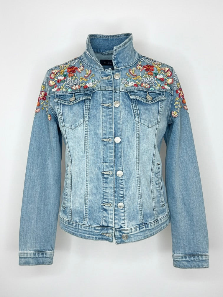 Jeansjacke flower