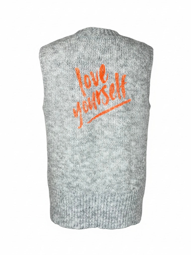 Pullunder | grau, Wollmischung