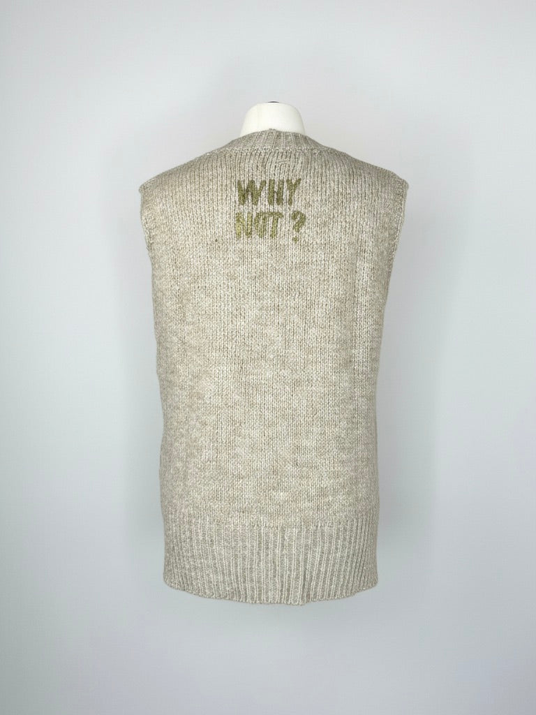 Pullunder | ecru, Wollmischung